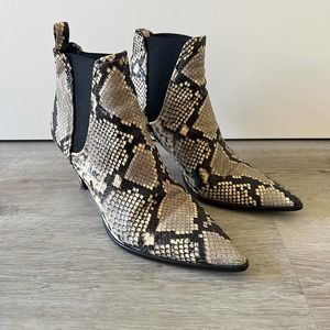 Zara Snakeskin Booties size EU 40 / US 9